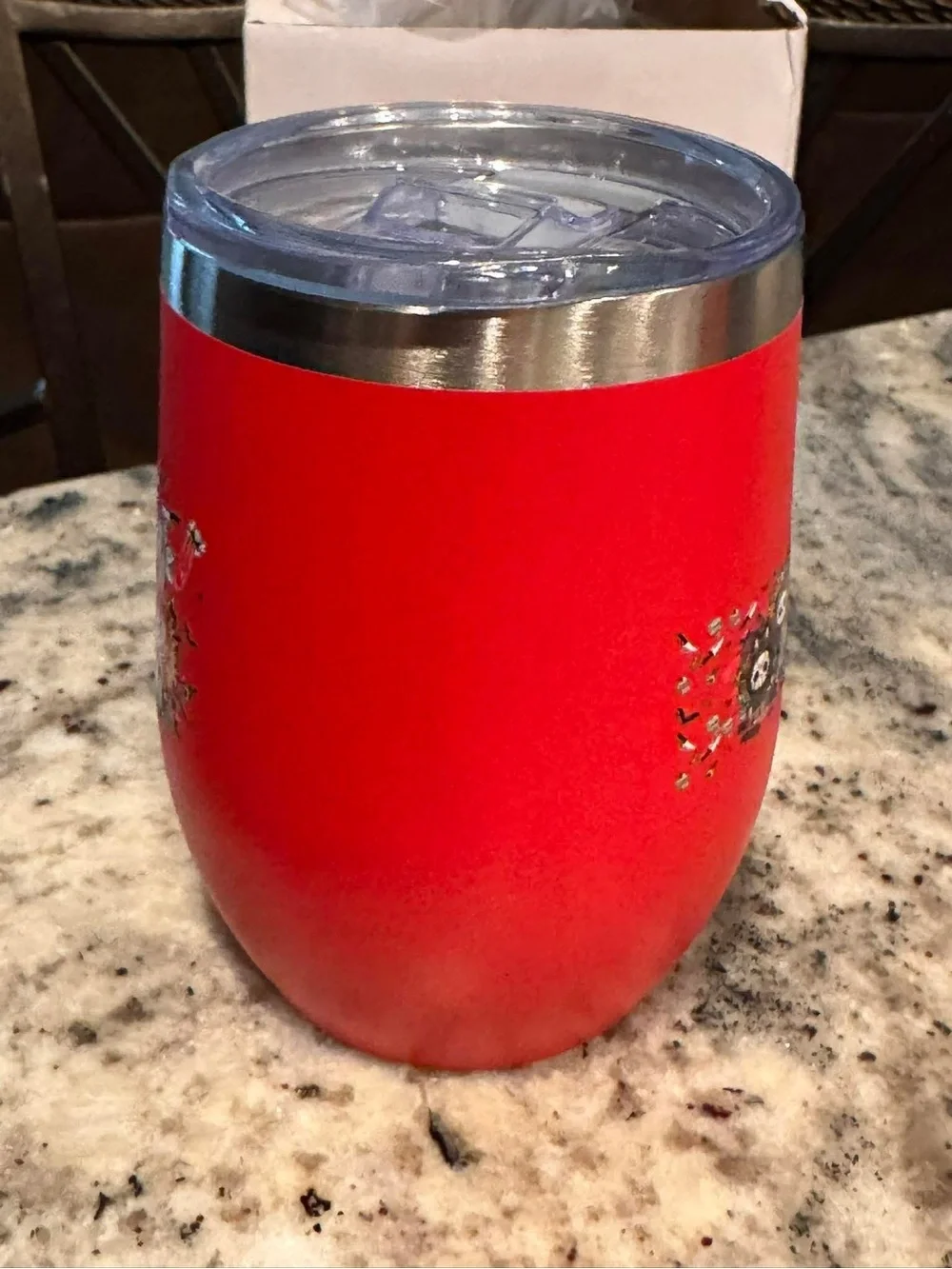 LABUBU HORROR Red Halloween Character Stemless Tumbler NEW IN BOX